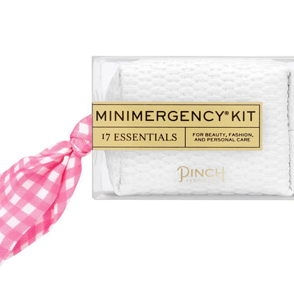 Pink Gingham Scarf Minimergency Kit