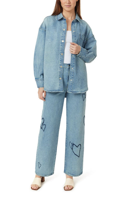 Hearted Shirt Jacket