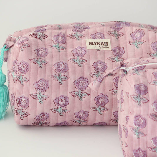 Lavender Motif Large Travel Bag