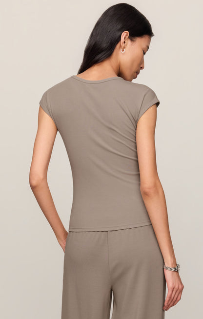 Wild Mushroom Soft Trace Second Skin Top