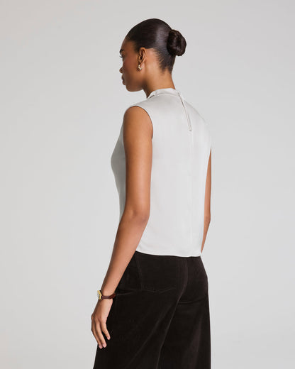 Silky Smooth Cowl Neck Sleeveless Top