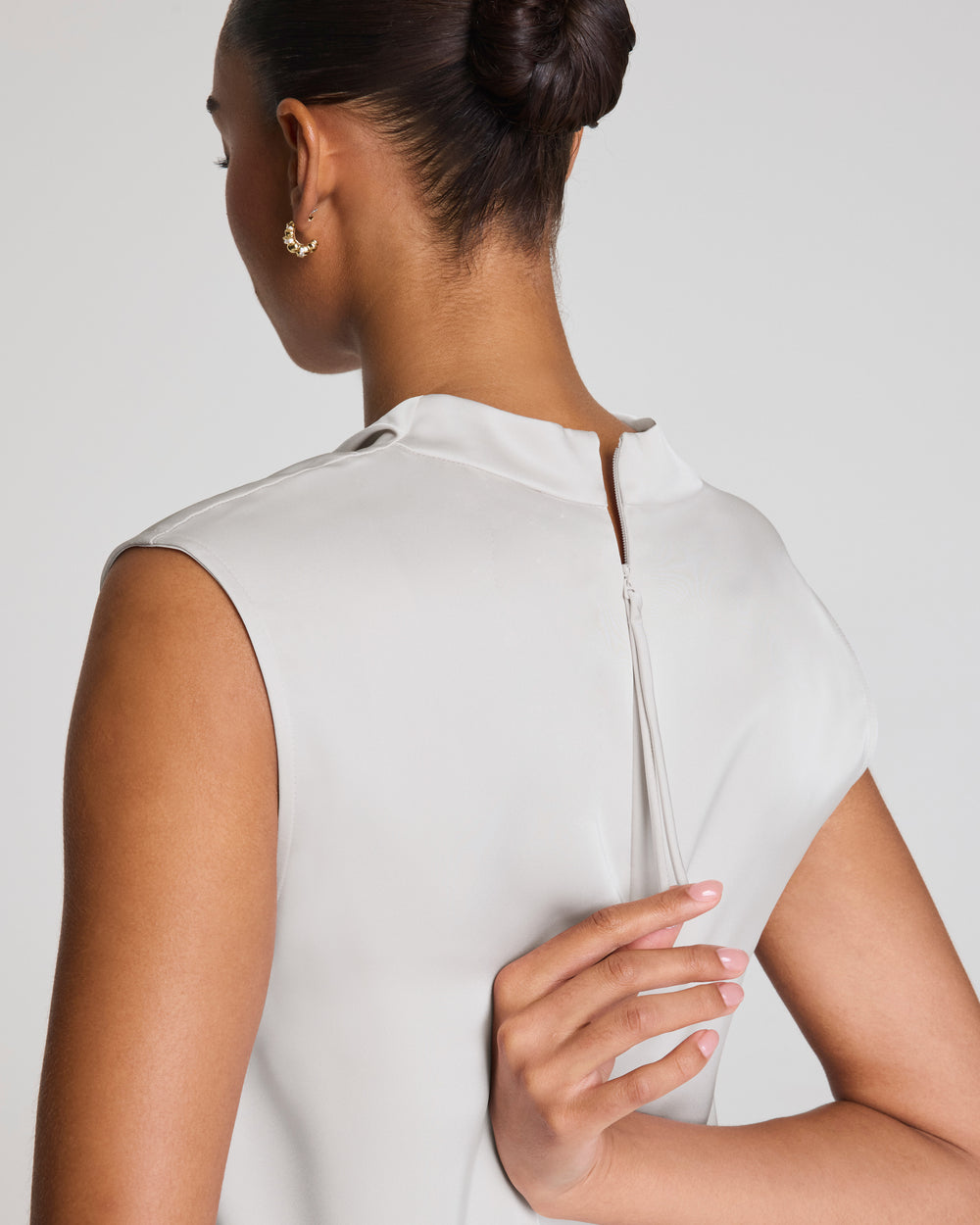 Silky Smooth Cowl Neck Sleeveless Top