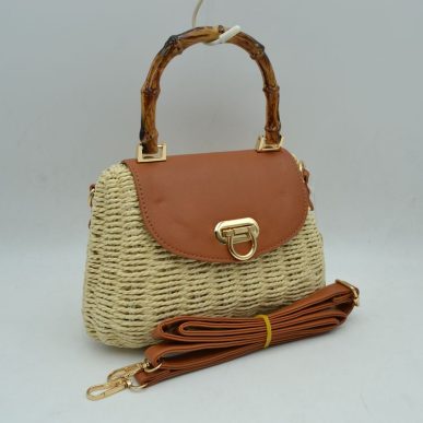Natural Bamboo Handle Bag