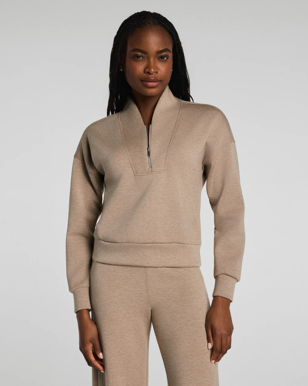 Dune Heather Half Zip