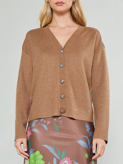 Hazelnut Combo Cardigan