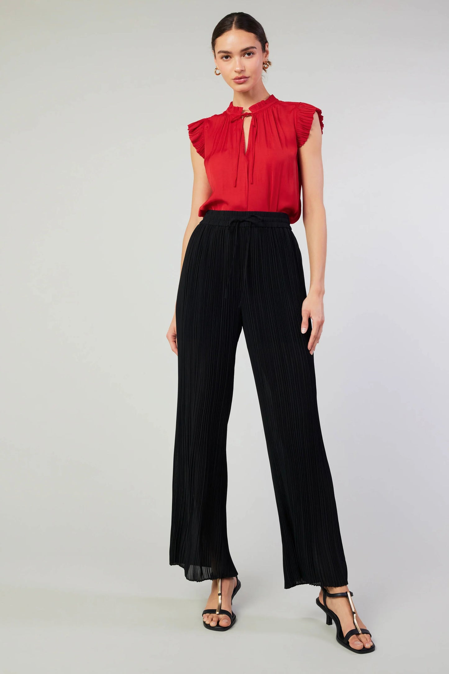 Black Pleated Pants