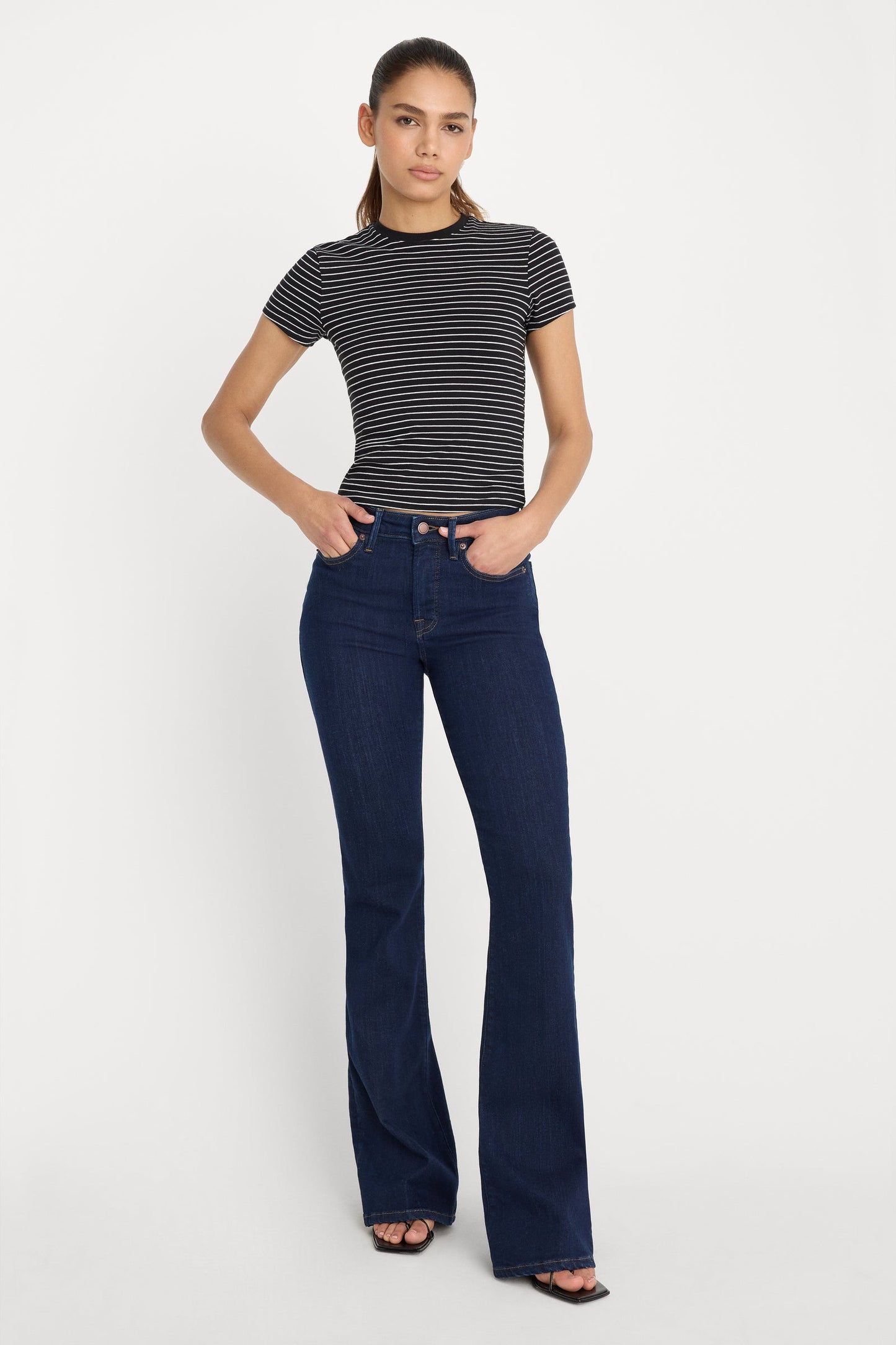 Indigo Never Fade Good Legs Flare Jeans
