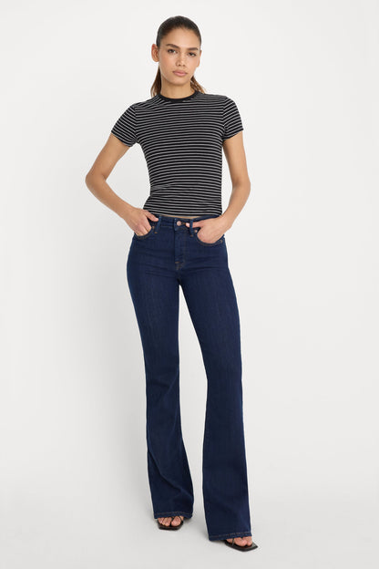 Indigo Never Fade Good Legs Flare Jeans