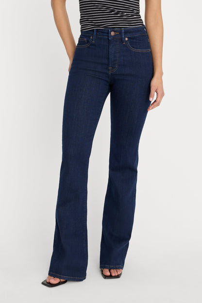 Indigo Never Fade Good Legs Flare Jeans