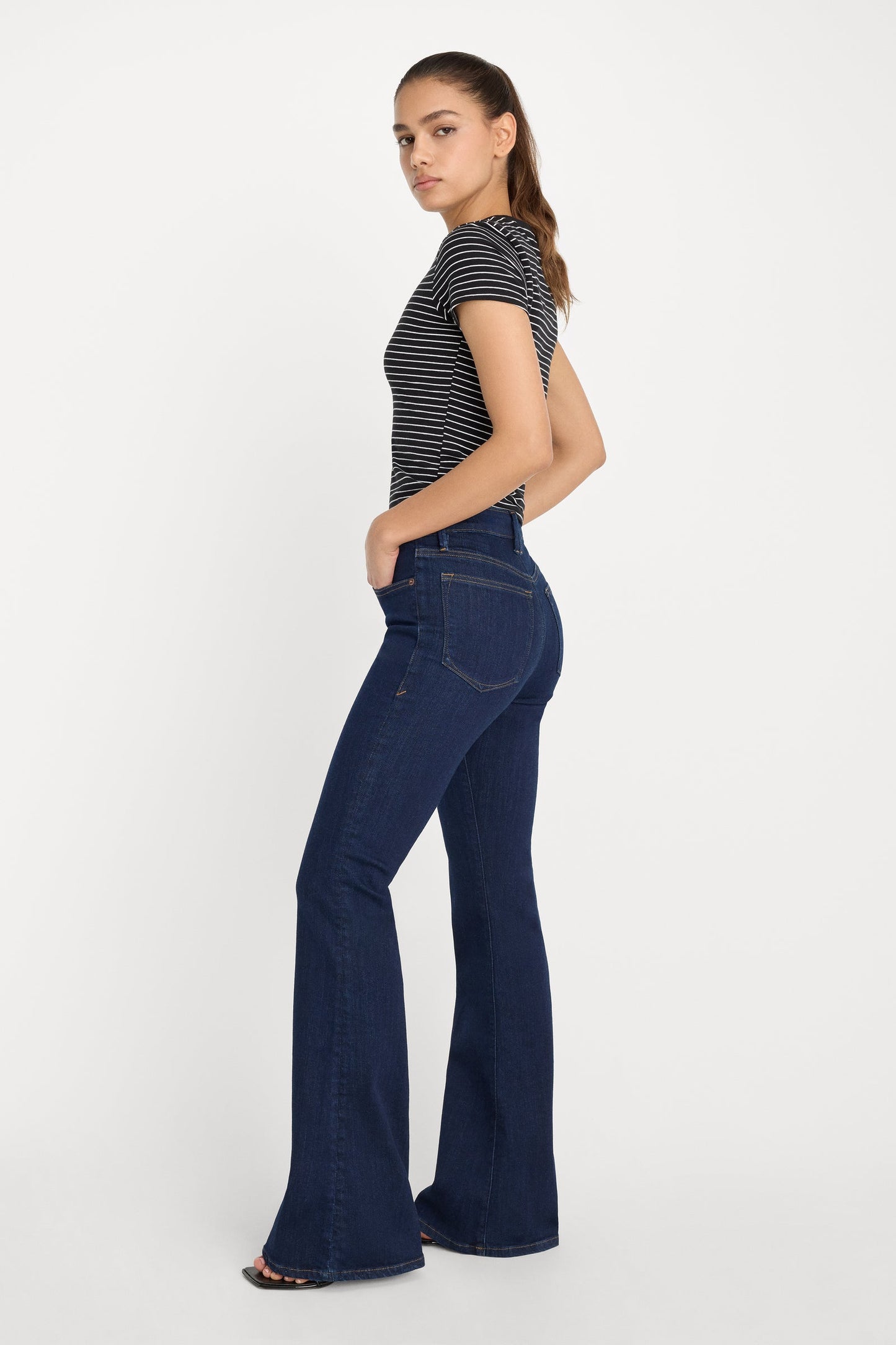 Indigo Never Fade Good Legs Flare Jeans