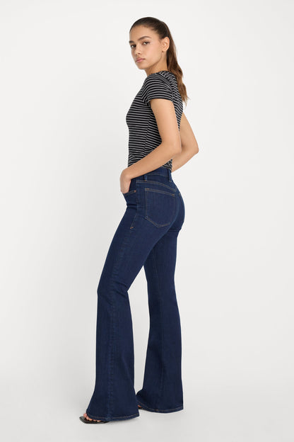 Indigo Never Fade Good Legs Flare Jeans