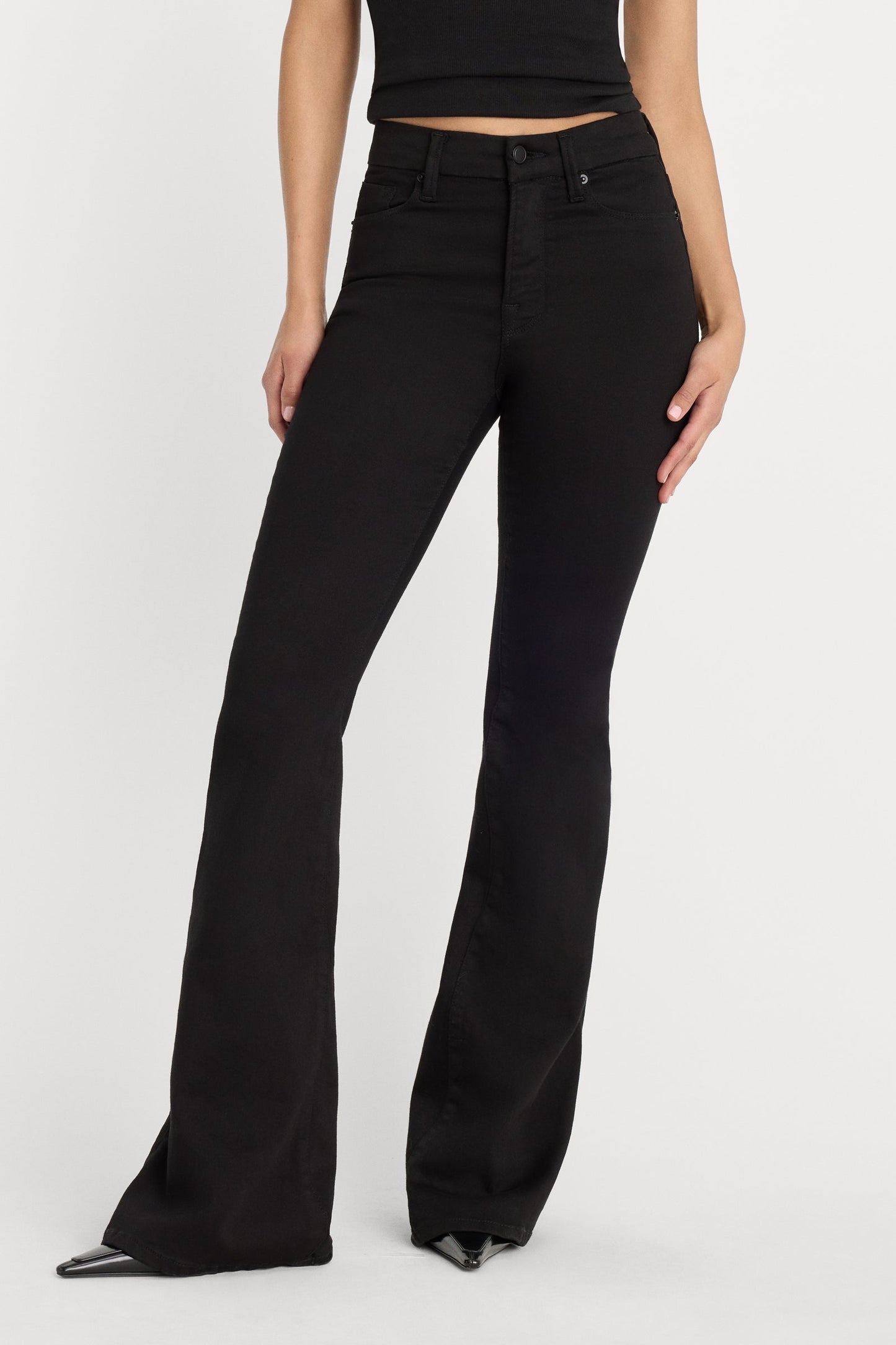 Black Never Fade Good Legs Flare Jeans