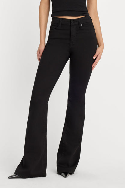 Black Never Fade Good Legs Flare Jeans