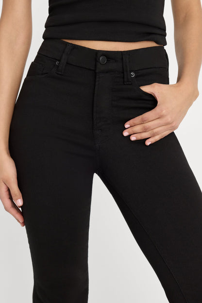 Black Never Fade Good Legs Flare Jeans