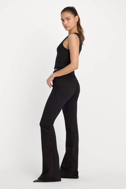 Black Never Fade Good Legs Flare Jeans
