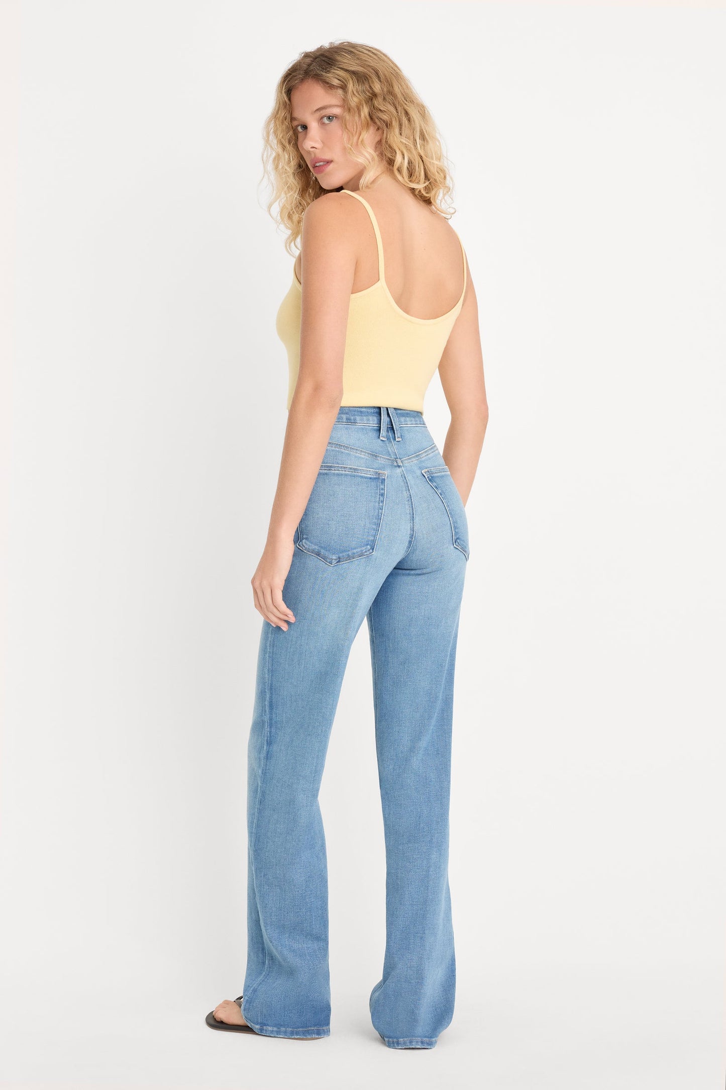 Indigo Soft Tech Good True Straight Jeans