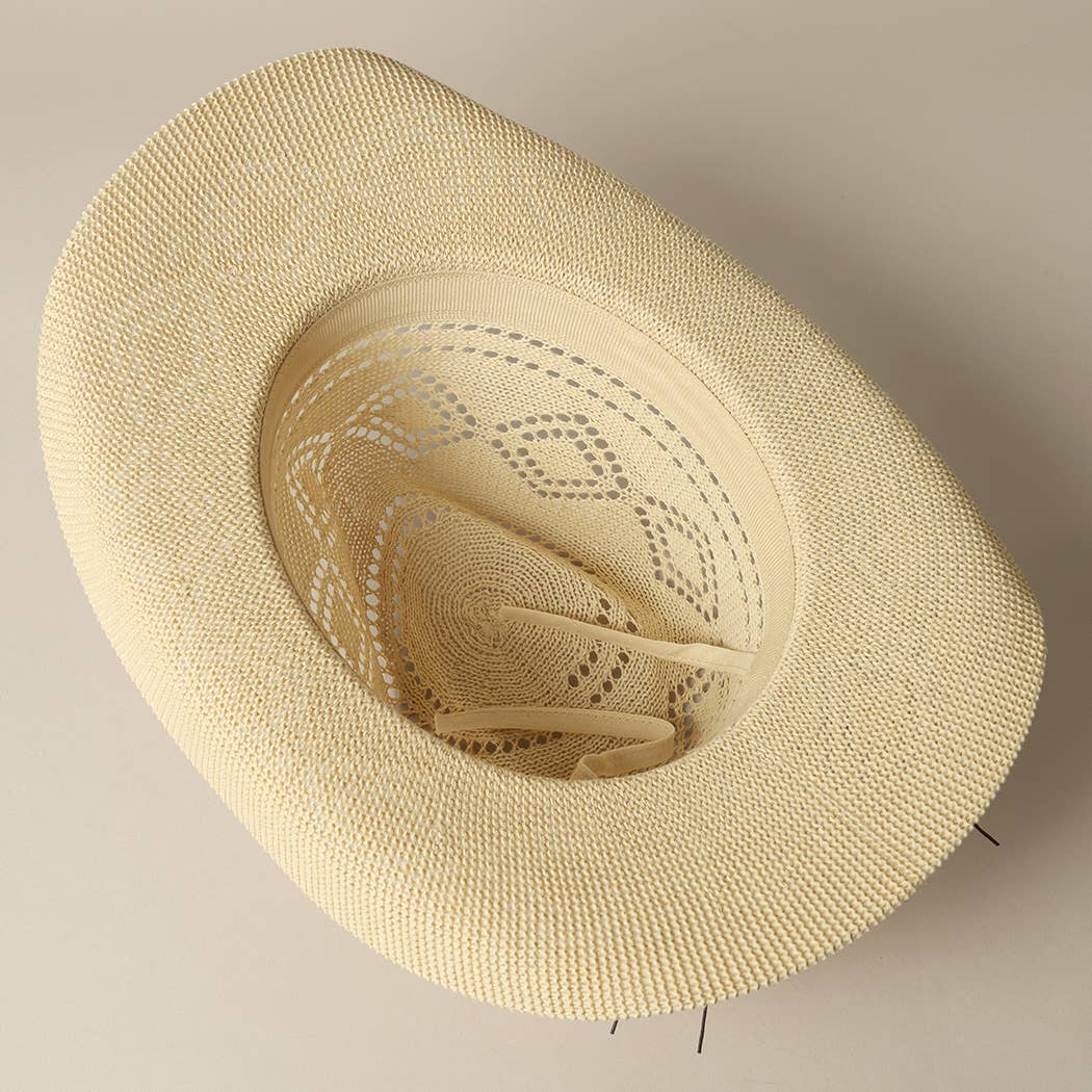 Cowboy Panama Adjustable Sun Hat