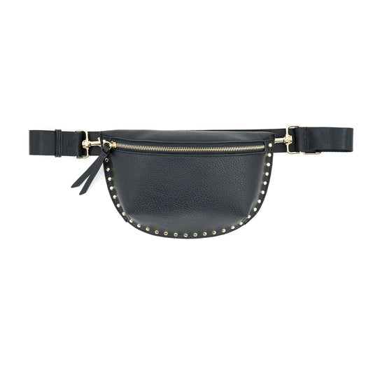 Fanny Pack With Studs - Black