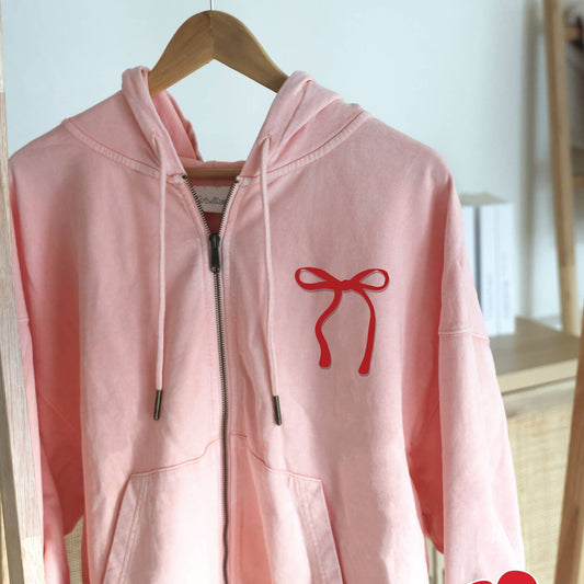 Bow Mineral Zipper Hooded Jacket