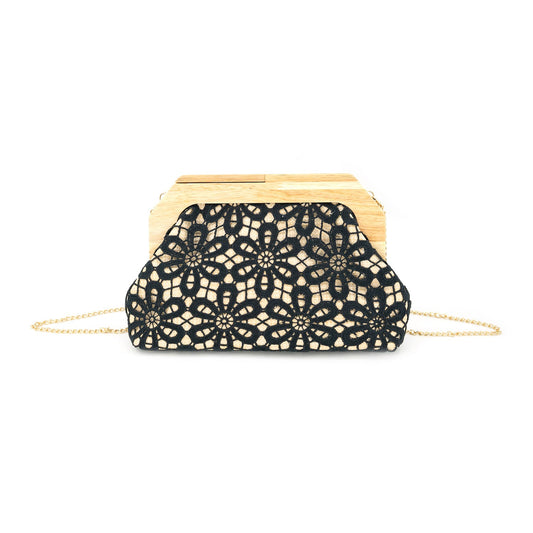Black Lace Bermuda Bag