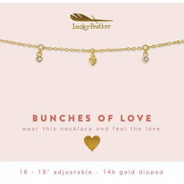 Gold Bunches of Love Necklace