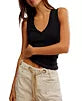 Free People Neria Black Tank