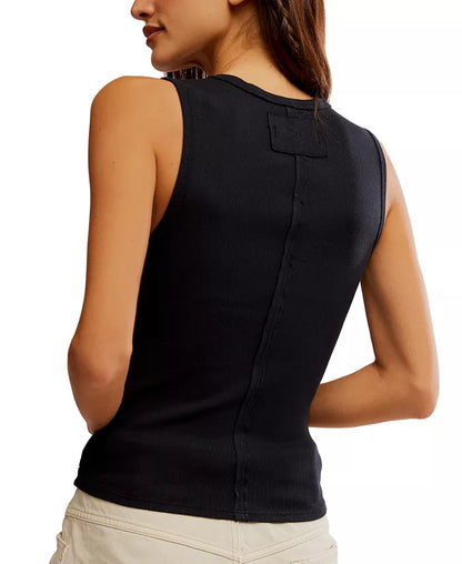 Free People Neria Black Tank