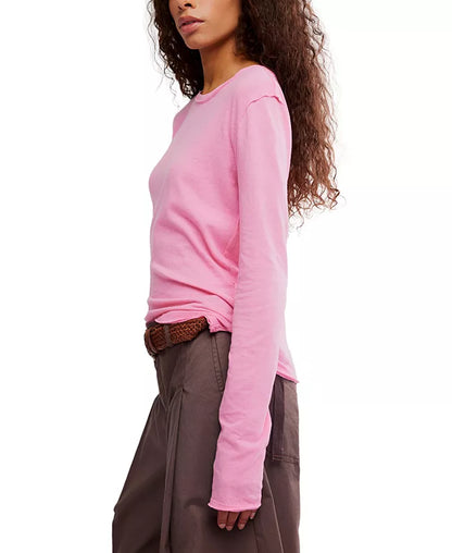 Pink Nova Tee Shirt Long Sleeve