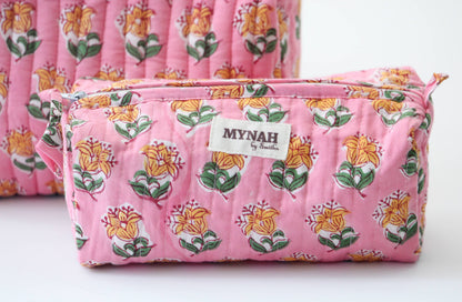 Set of 3 Bubblegum Print Travel Bag
