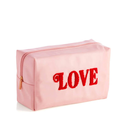 "Love" Cosmetic Pouch, Blush