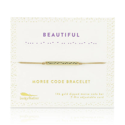 Morse Code Beautiful Bar Bracelet