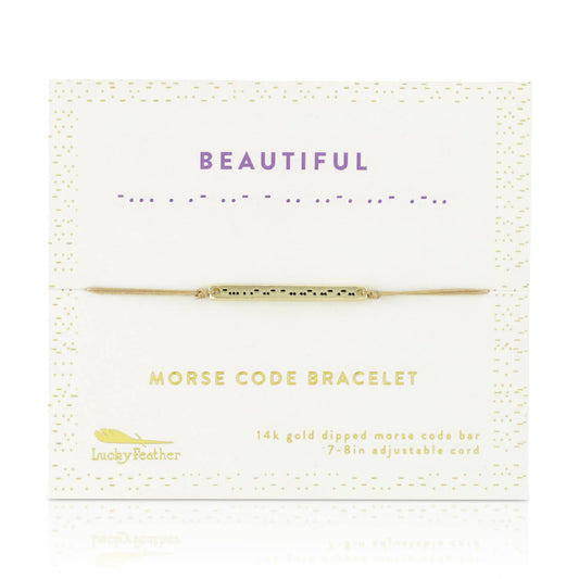 Morse Code Beautiful Bar Bracelet