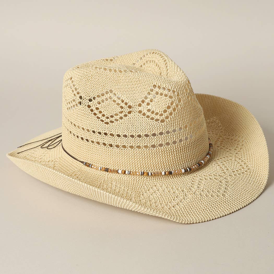Cowboy Panama Adjustable Sun Hat