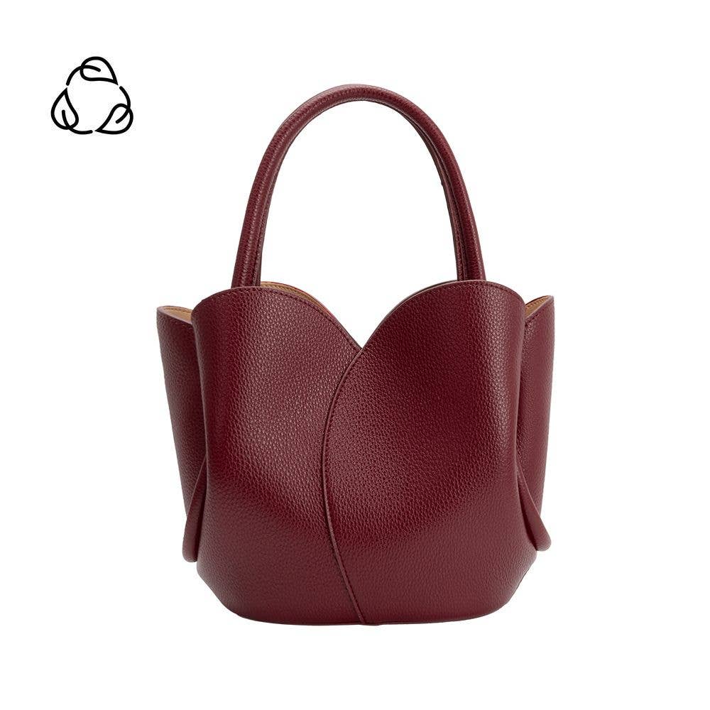 Tulip Burgundy Vegan Leather Bag