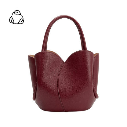 Tulip Burgundy Vegan Leather Bag