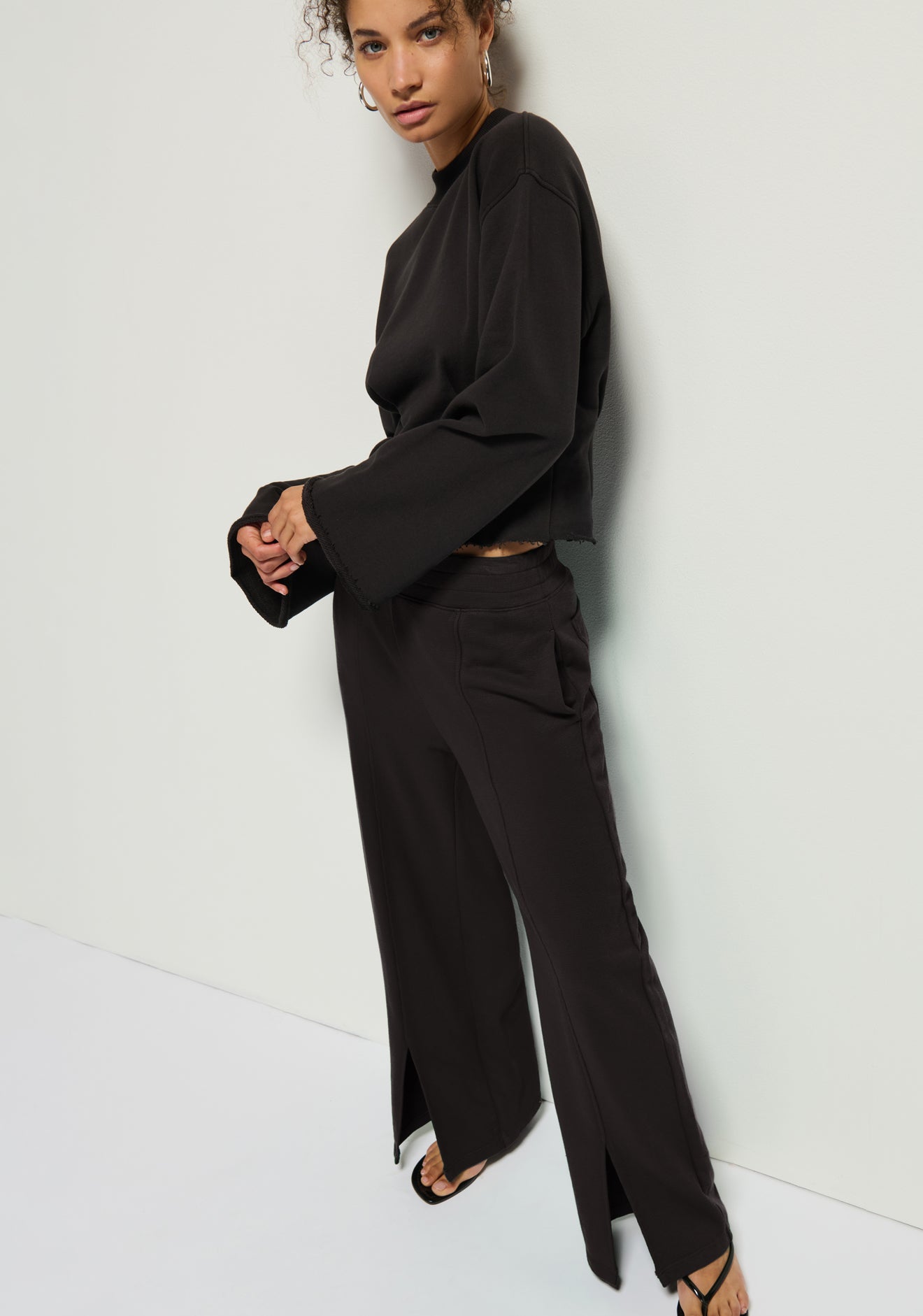 Lincoln Front Slit Knit Pant