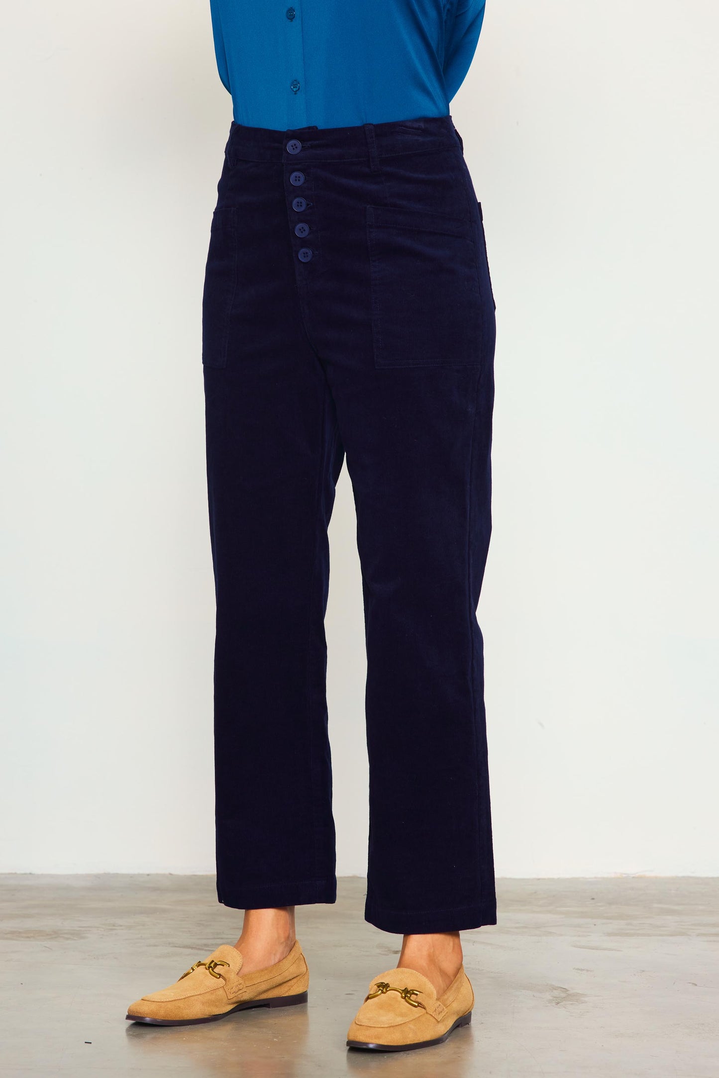 Navy Corduroy Pants