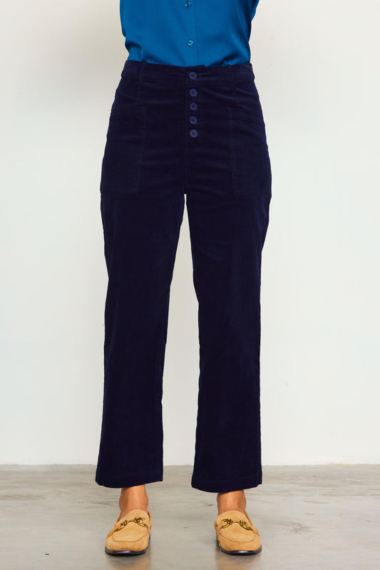 Navy Corduroy Pants