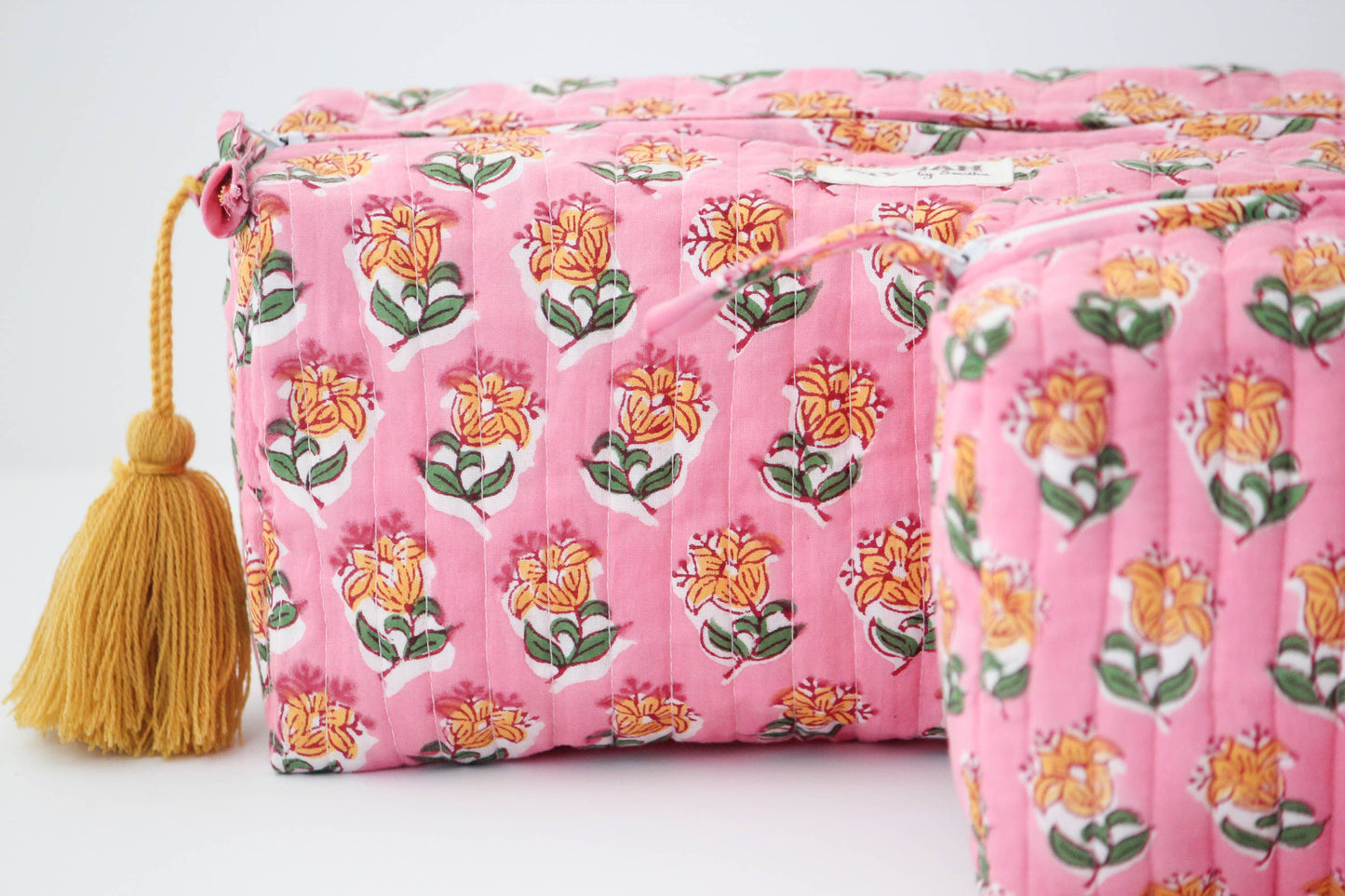 Set of 3 Bubblegum Print Travel Bag