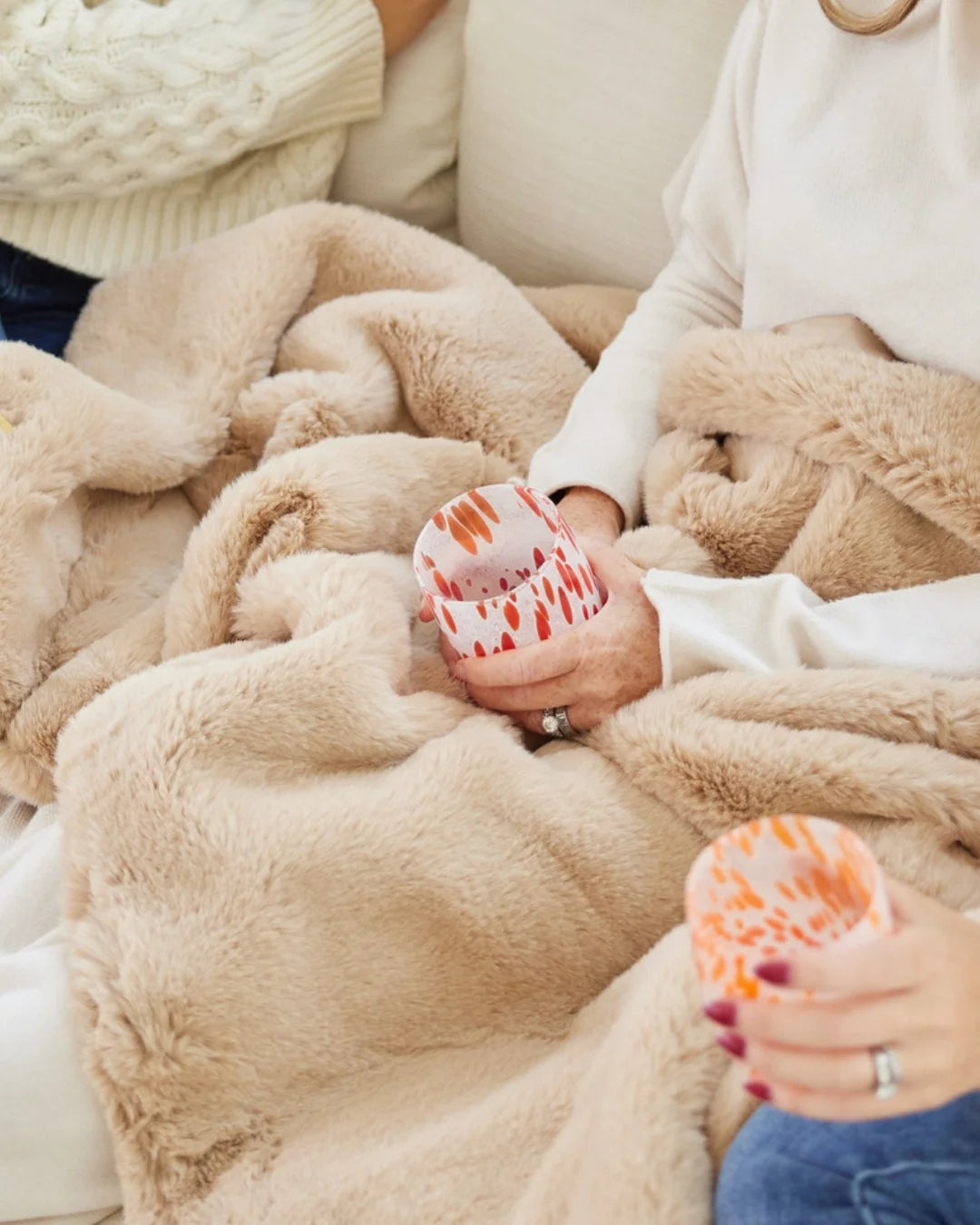 Luxury Indoor Lap Blanket with Waterproof Backing