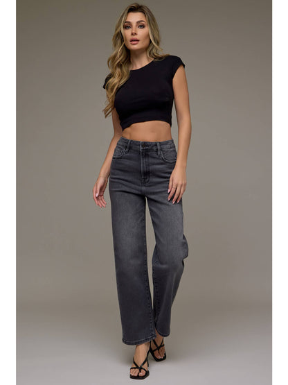 Charcoal Clean Straight Jean