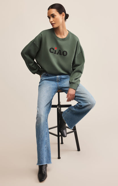 Green Ciao Sunday Sweatshirt