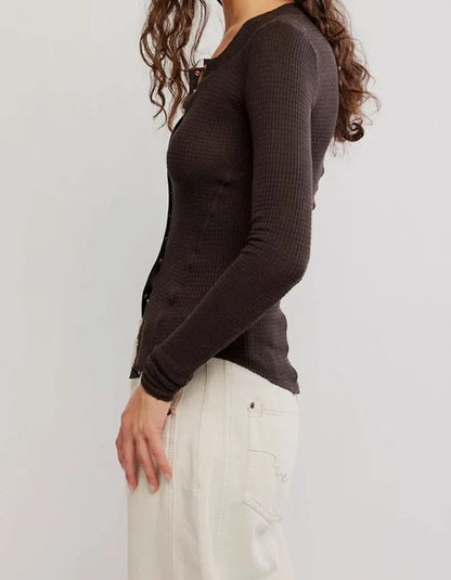 Brown Going Places Cardi