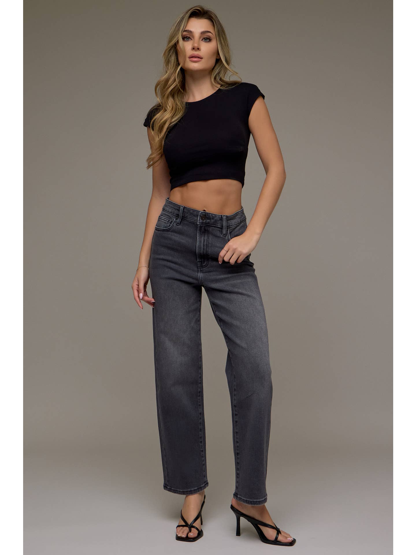 Charcoal Clean Straight Jean