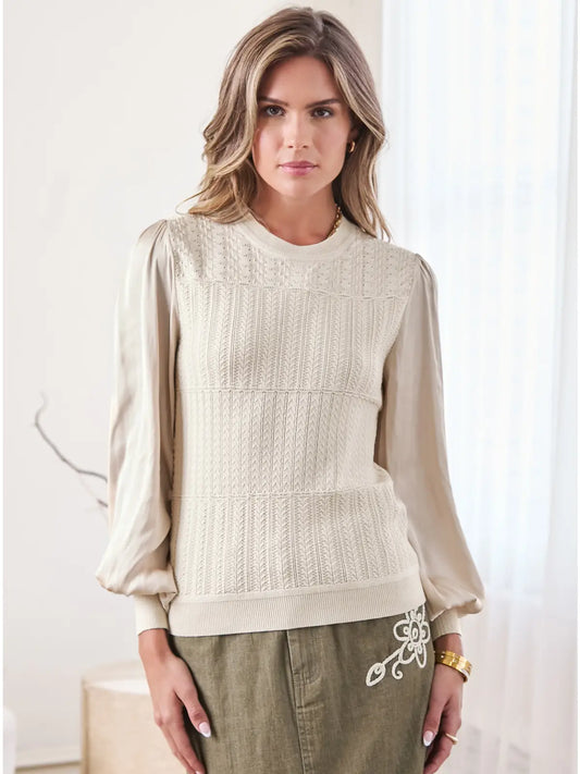 Champagne Combo Sweater