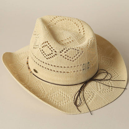 Cowboy Panama Adjustable Sun Hat