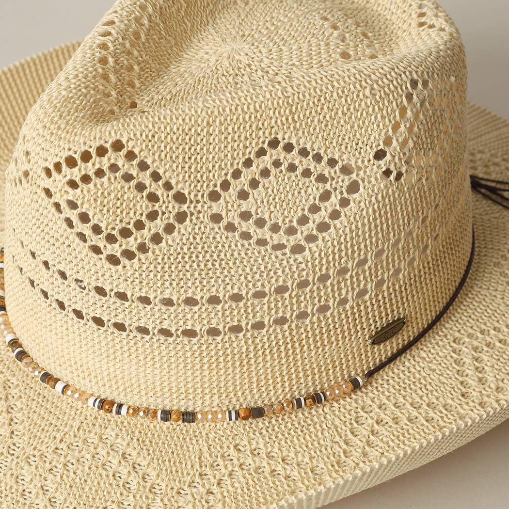 Cowboy Panama Adjustable Sun Hat