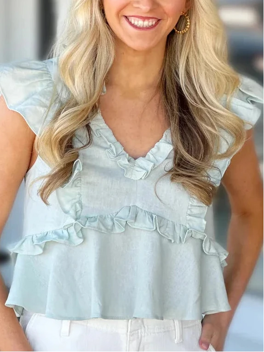 Light Blue Verda Top