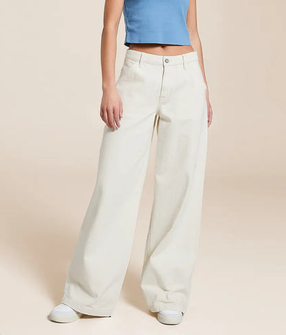 Ecru Nori High Rise/Wide Leg Jean