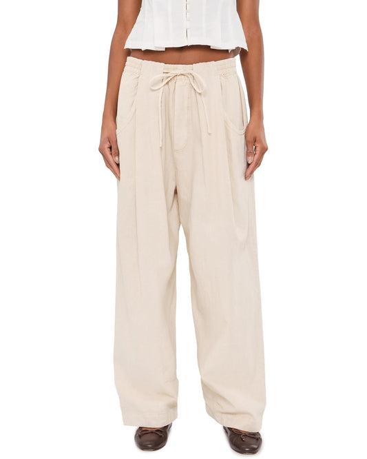 Ivory Stripe Laid Back Pants